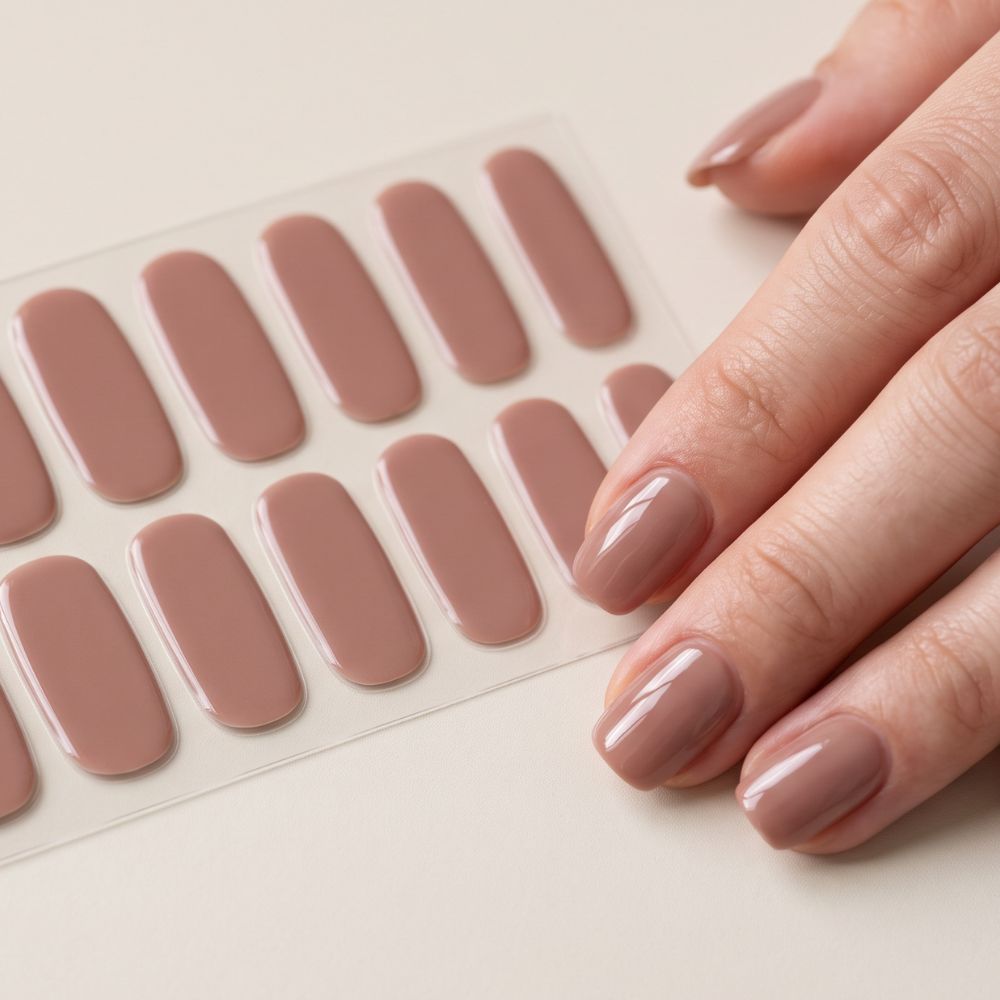 Stickers de uñas Nude Oscuro de Easy Nailz