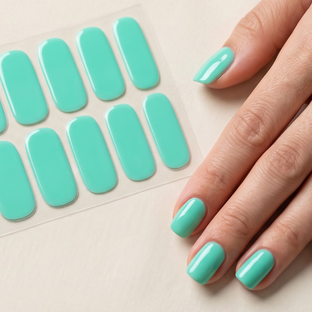 Stickers de uñas Verde Menta de Easy Nailz