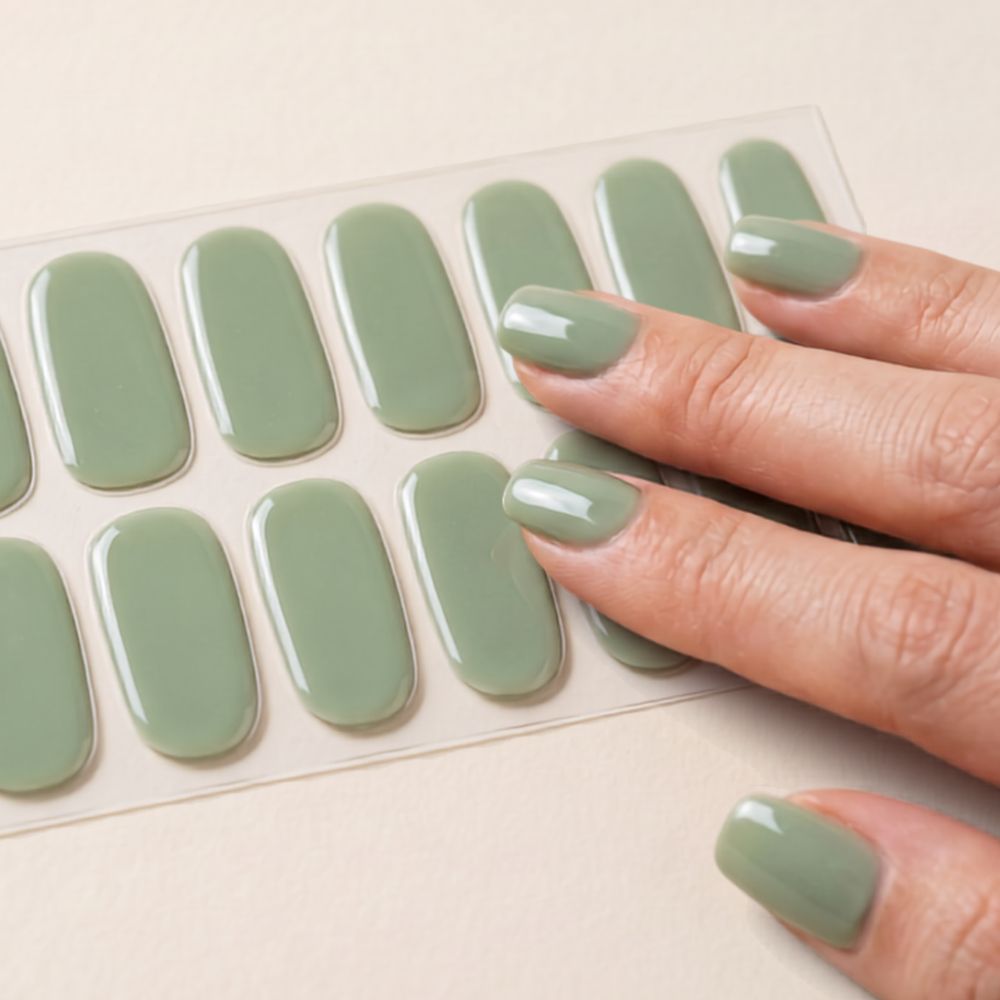 Stickers de uñas Verde Sage de Easy Nailz